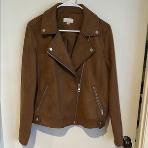 LOFT Brown Suede Jacket